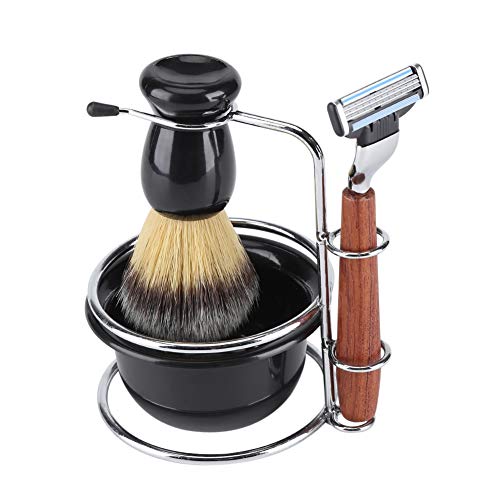 Shaving Brush Set, Shaving Brush Stand Holder and Soap Bowl Mug Set, Razor Br...