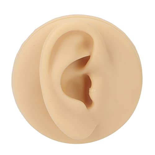 Silicone Ear Model, Soft Silicone Right Ear Model Ear Acupuncture Practice Mo...