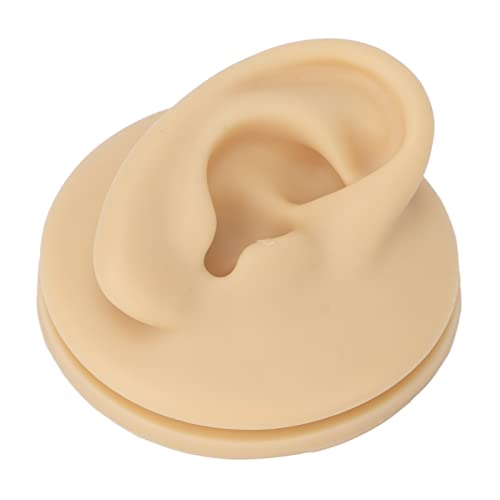 Silicone Ear Model, Soft Silicone Right Ear Model Ear Acupuncture Practice Mo...