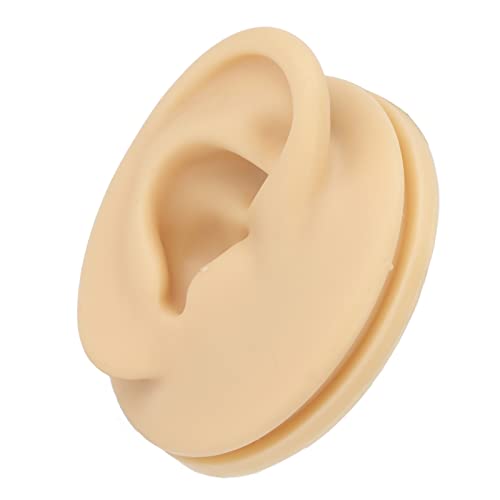 Silicone Ear Model, Soft Silicone Right Ear Model Ear Acupuncture Practice Mo...