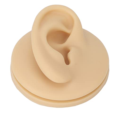 Silicone Ear Model, Soft Silicone Right Ear Model Ear Acupuncture Practice Mo...