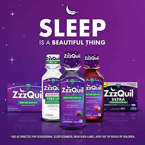 ZzzQuil, Nighttime Sleep Aid LiquiCaps, 25 mg Diphenhydramine HCl, No.1 Sleep...