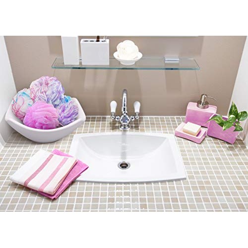 Loofah Bath Sponge 50g Set of 6 Pastel Colors by À La Paix - Soft Exfoliating...