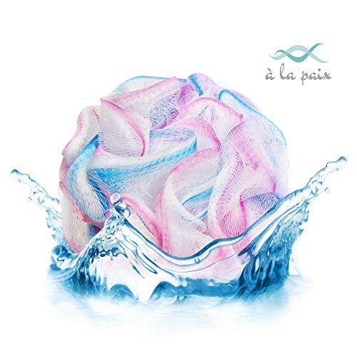 Loofah Bath Sponge 50g Set of 6 Pastel Colors by À La Paix - Soft Exfoliating...