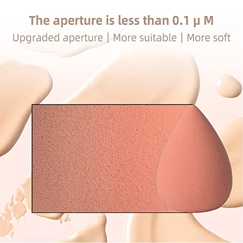 Beauty Blender Makeup Sponge Set Flawless for Liquid with Storage Box Pink