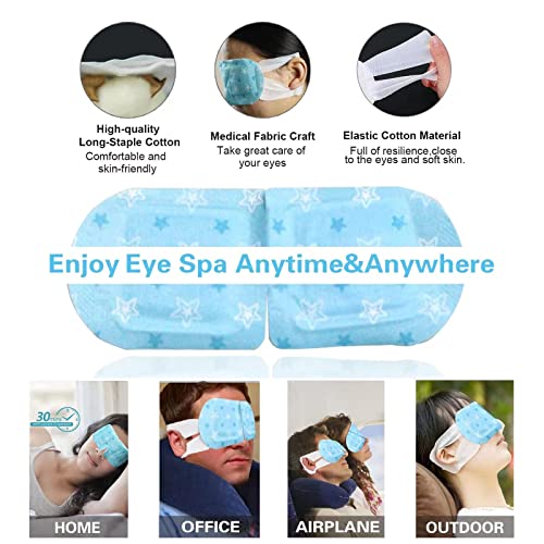 10Pieces Health Care Steam Warm Eye Mask，Self Heating Gentle Eye Masks for D...