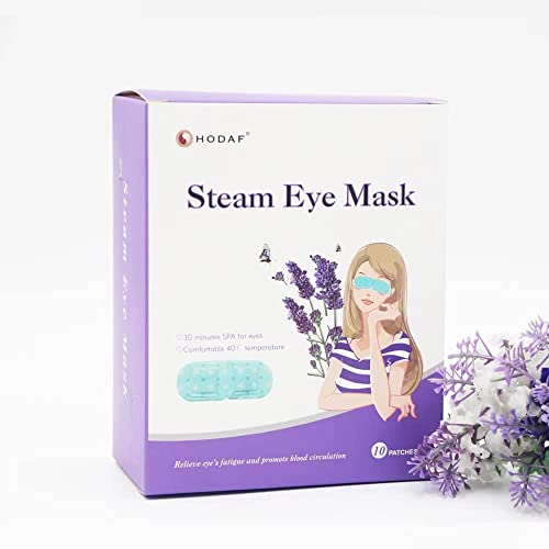 10Pieces Health Care Steam Warm Eye Mask，Self Heating Gentle Eye Masks for D...