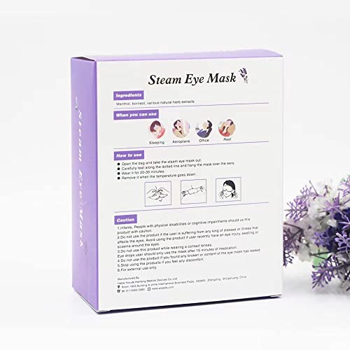 10Pieces Health Care Steam Warm Eye Mask，Self Heating Gentle Eye Masks for D...