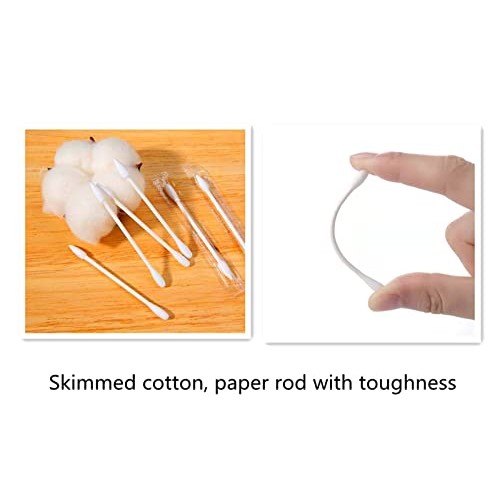 100 individually packaged cotton swabs clean sanitary Travel Portable double ...