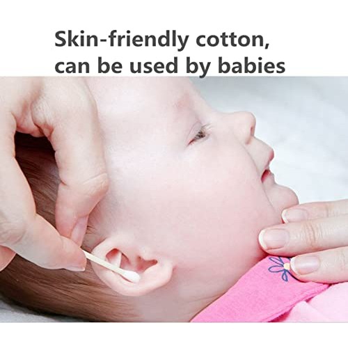 100 individually packaged cotton swabs clean sanitary Travel Portable double ...