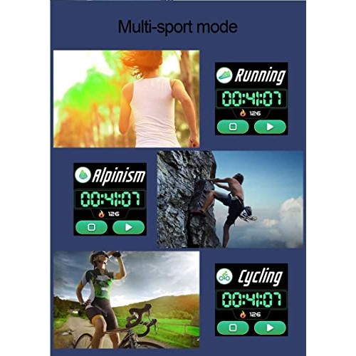 Smart Watch with Blood Pressure, Blood Oxygen Monitor, Fitness Tracker with H...