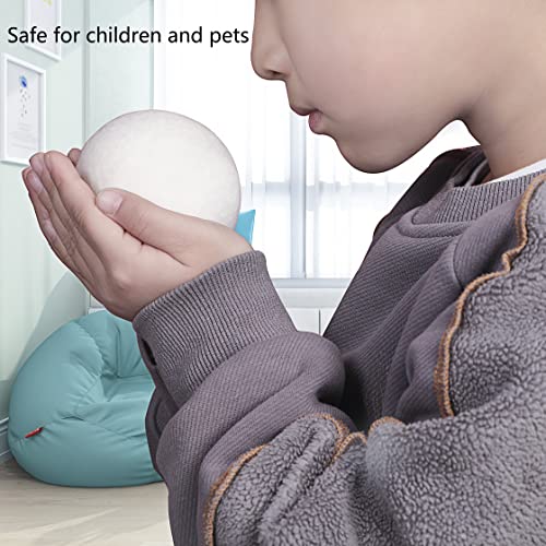 Wool Dryer Balls XL Size, Reusable Natural Fabric Softener for Laundry, 100% ...